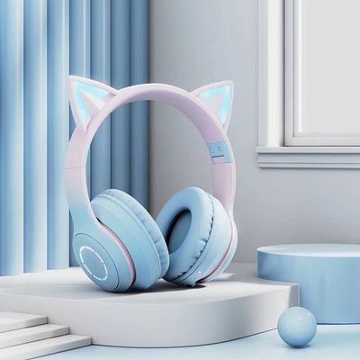 Quality  ABS Wireless Kids Earphones Luminous Bluetooth Earphones With Microphone factory