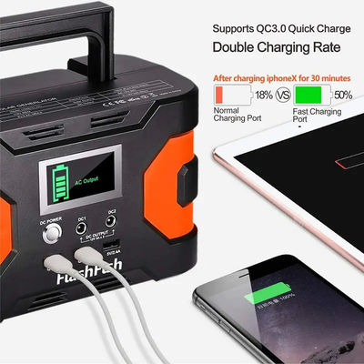 166Wh 45000mAh Portable Solar Power Station 200W 110V Peak Power Station