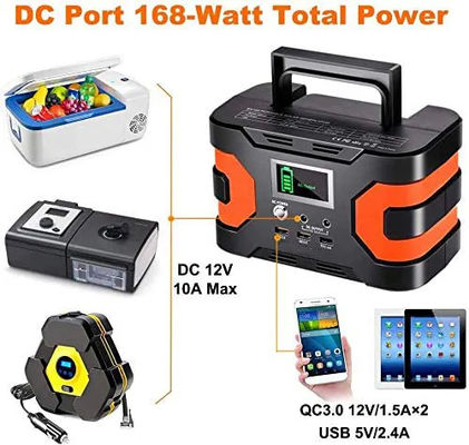 166Wh 45000mAh Portable Solar Power Station 200W 110V Peak Power Station