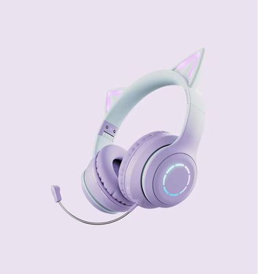 ABS Wireless Kids Earphones Luminous Bluetooth Earphones With Microphone