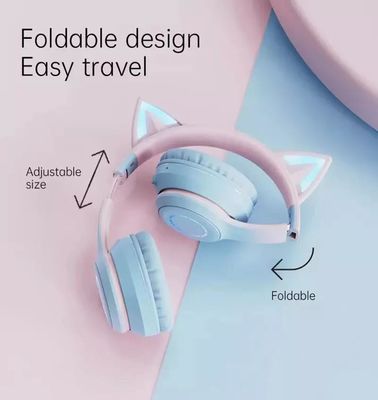ABS Wireless Kids Earphones Luminous Bluetooth Earphones With Microphone