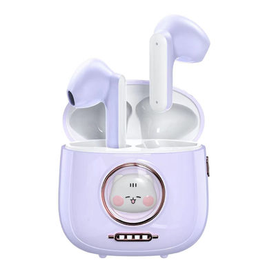Cute ABS Bluetooth Wireless Gaming Headset With LED Battery Display Breathing Light