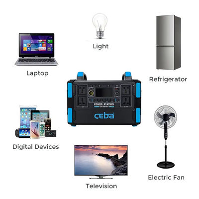 Outdoor Camping Portable Power Station 1000w Lithium Battery