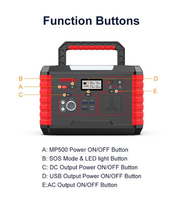 140400 MAh Emergency Portable Power Station Rechargeable 500W