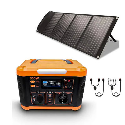Rechargeable Portable Solar Power Station 220V AC Pure Sine Wave for Camping