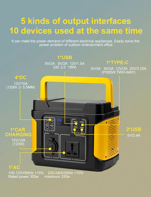 Solar Charged Power Station 80000mAh 296WH Outdoor Portable Power Station