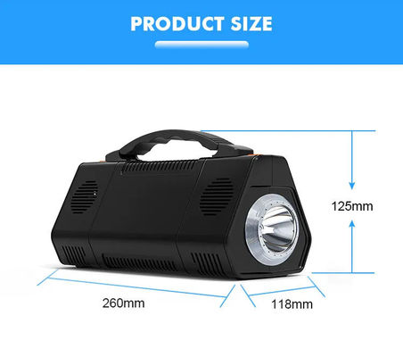 Outdoor Camping Portable Power Station 155wh 42000mah 260*118*125mm