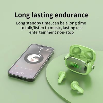ODM OEM TWS Bluetooth Wireless Earphones , Touch Wireless Earbuds Charging Case