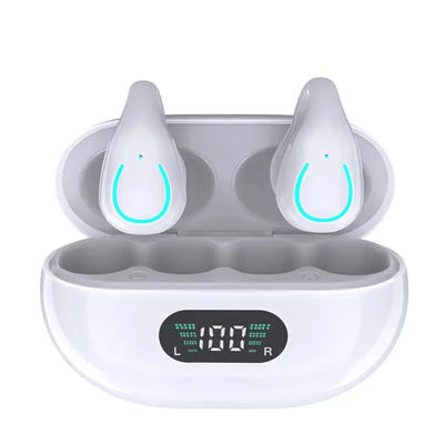 Clip On Sports Bluetooth Earphones Anti Lost Bone Conduction Wireless Mic Talking Headset