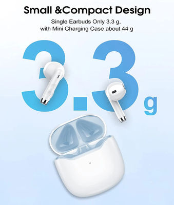 IPX7 TWS Wireless Bluetooth Earphones Type C Fast Charging Earbuds 37.2g