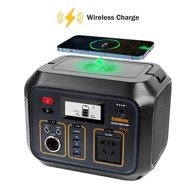 Self Driving Camping Portable Power Station 330W 317.4Wh Wireless Charging Power Station