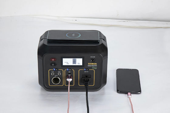 Self Driving Camping Portable Power Station 330W 317.4Wh Wireless Charging Power Station