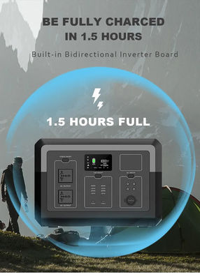 1500W Solar Generator , Portable Outdoor Solar Power Station 110v 220v