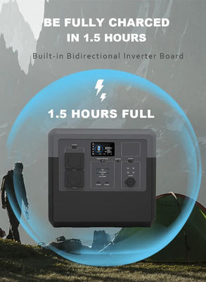 2W LED Light Camping Portable Power Supply 1500W